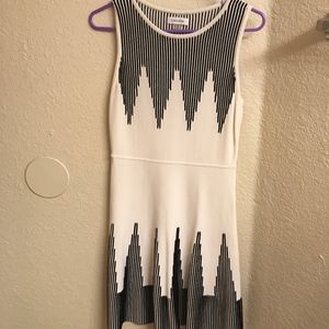 Creme/ Black Calvin Klein Dress